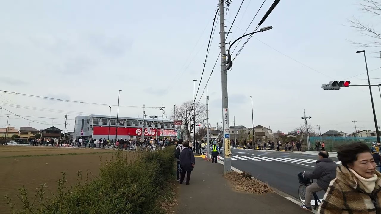東村山３・４・15の２号新東京所沢線開通！(けやき通り交差点）
