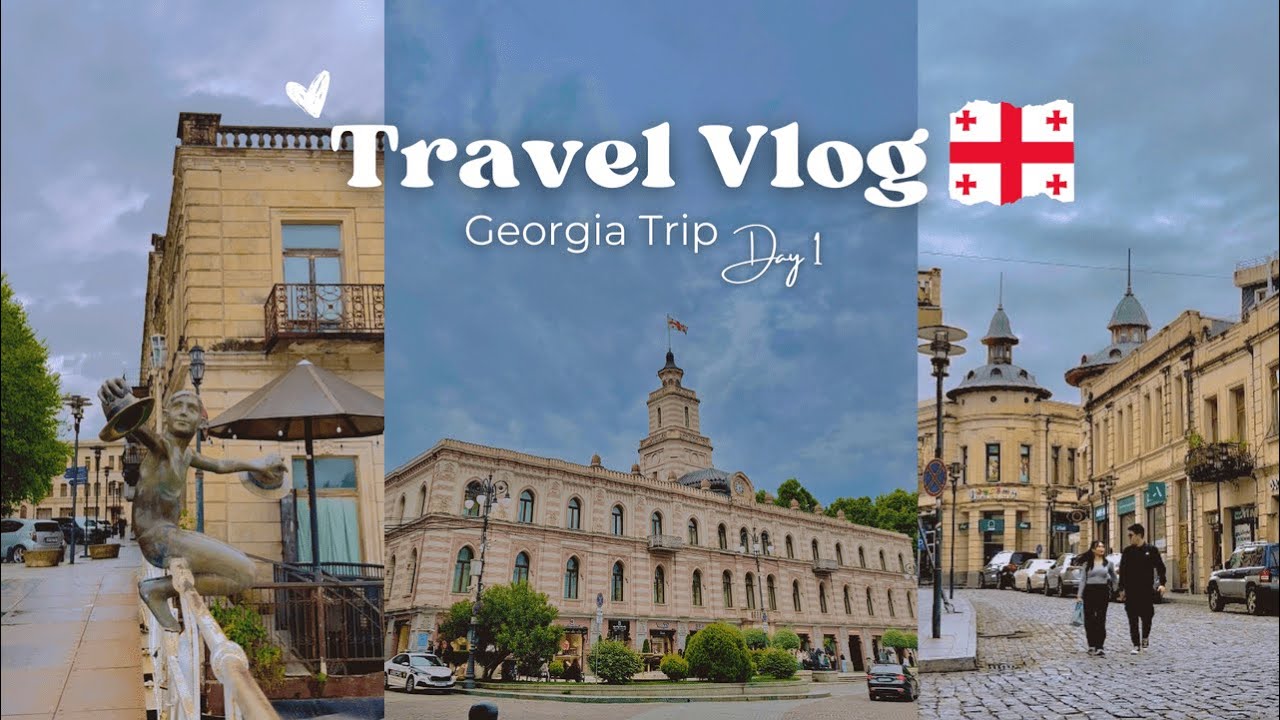 TRAVEL VLOG: GEORGIA DAY 1 🇬🇪 Exploring Kutaisi & Tbilisi, Trying Out Georgian Food +more | AP Vlogs
