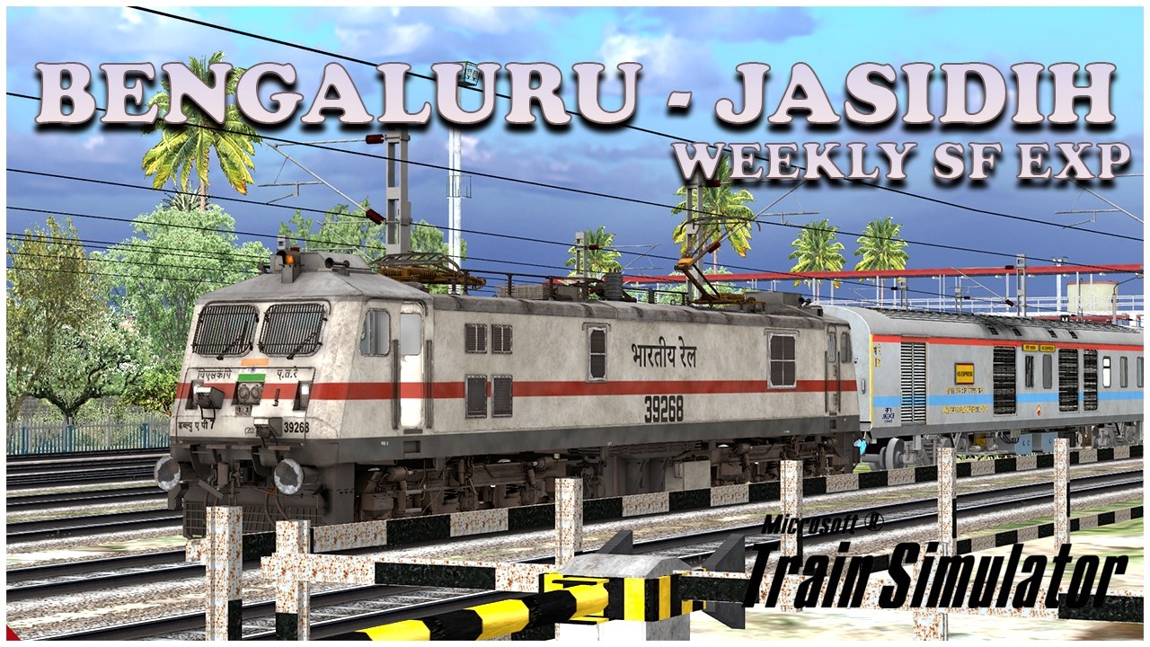 🔴LIVE MSTS | 22305 SMVT - JASIDIH WEEKLY SF EXP | INDIAN RAILWAYS #indianrailways #train #msts