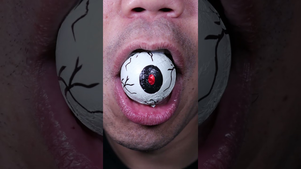 ASMR | Black Chocolate Eyeball
