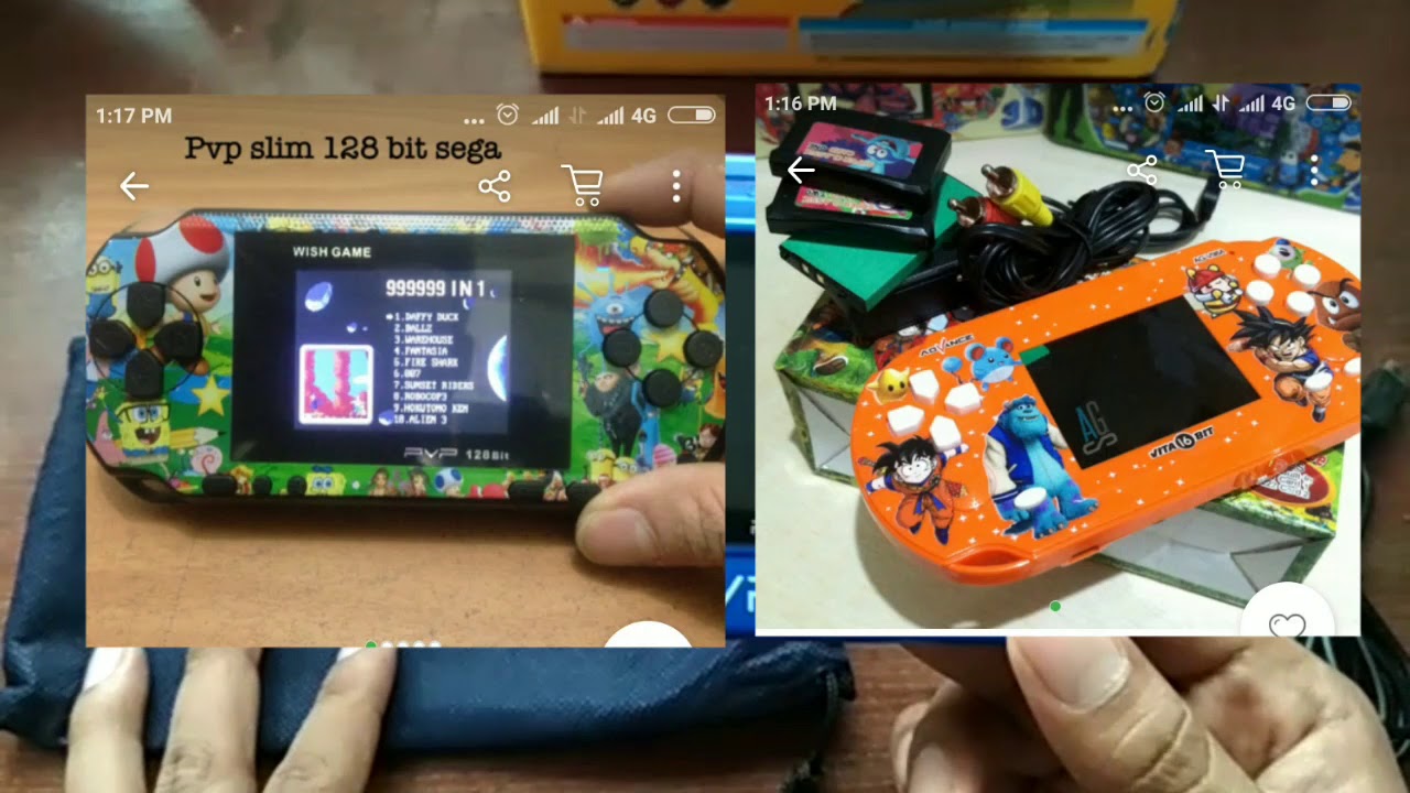 BHUSEET! Review PVP / P2P harga dibawah 100rb - Unboxing Handheld Console WII U/ GBA/ PSP clone game