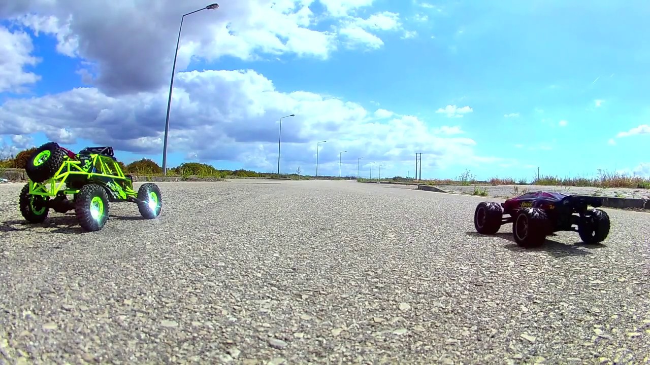 Wltoys 12428 Vs S9116 #Drag#Jump#sand#asphalt