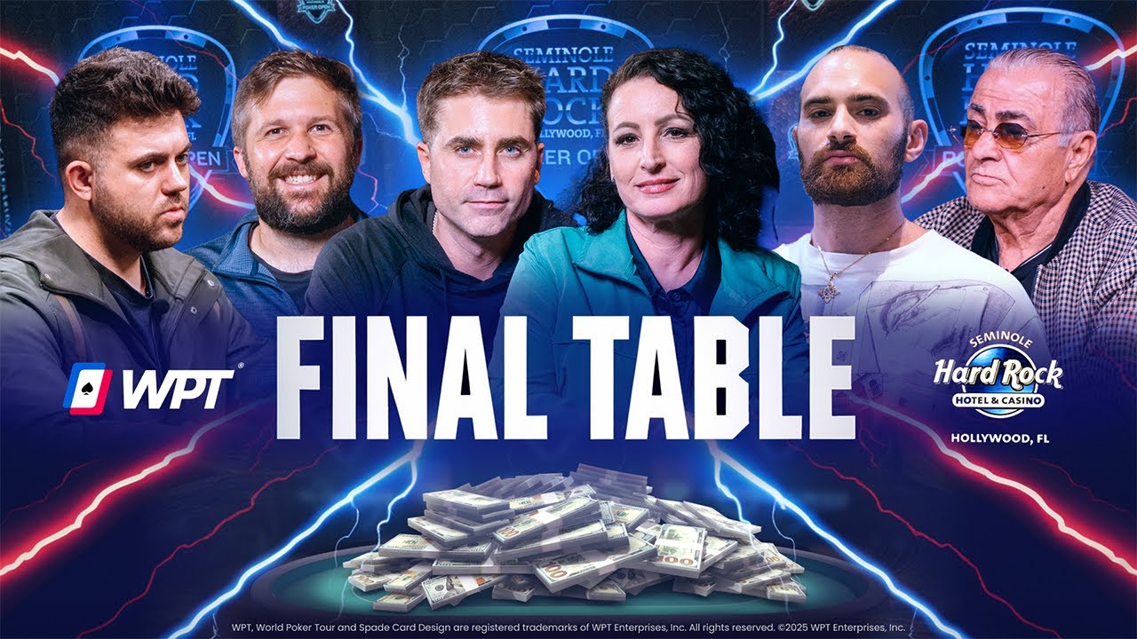 WPT Seminole Rock N' Roll Poker Championship Final Table | $600,000 for 1st 🏆