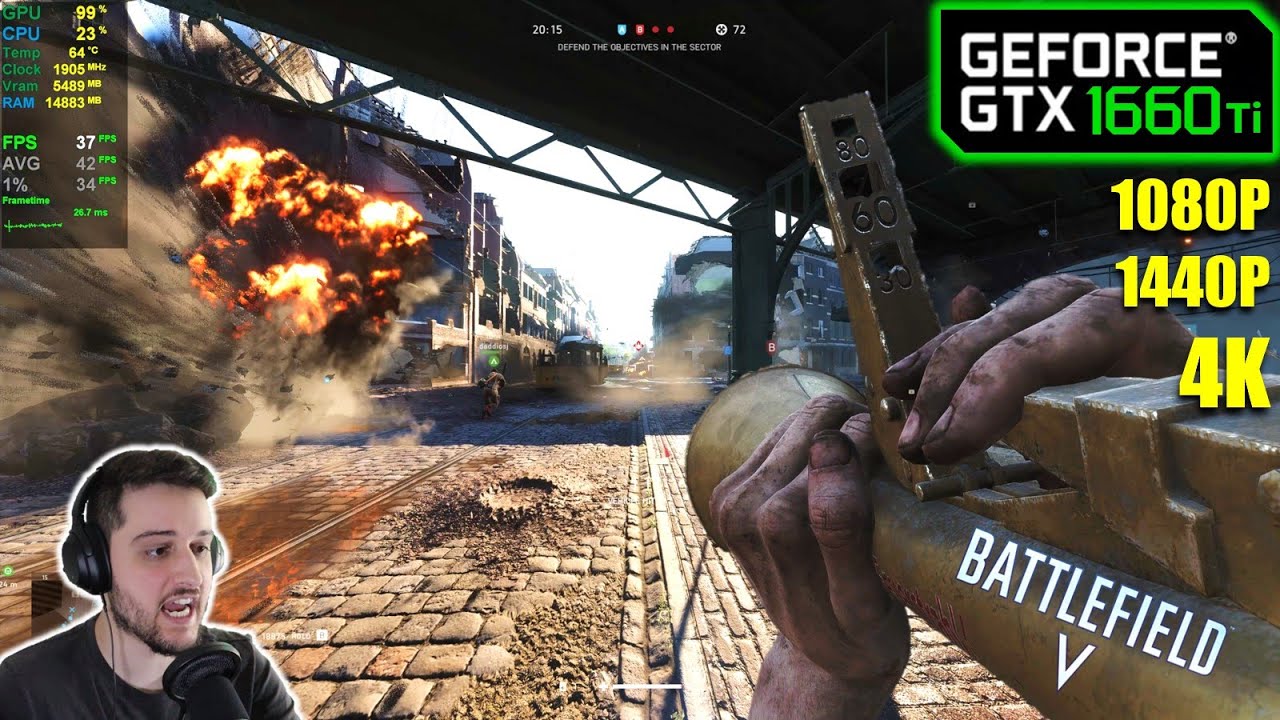 GTX 1660 Ti | Battlefield V - 1080p, 1440p, 4K - ULTRA