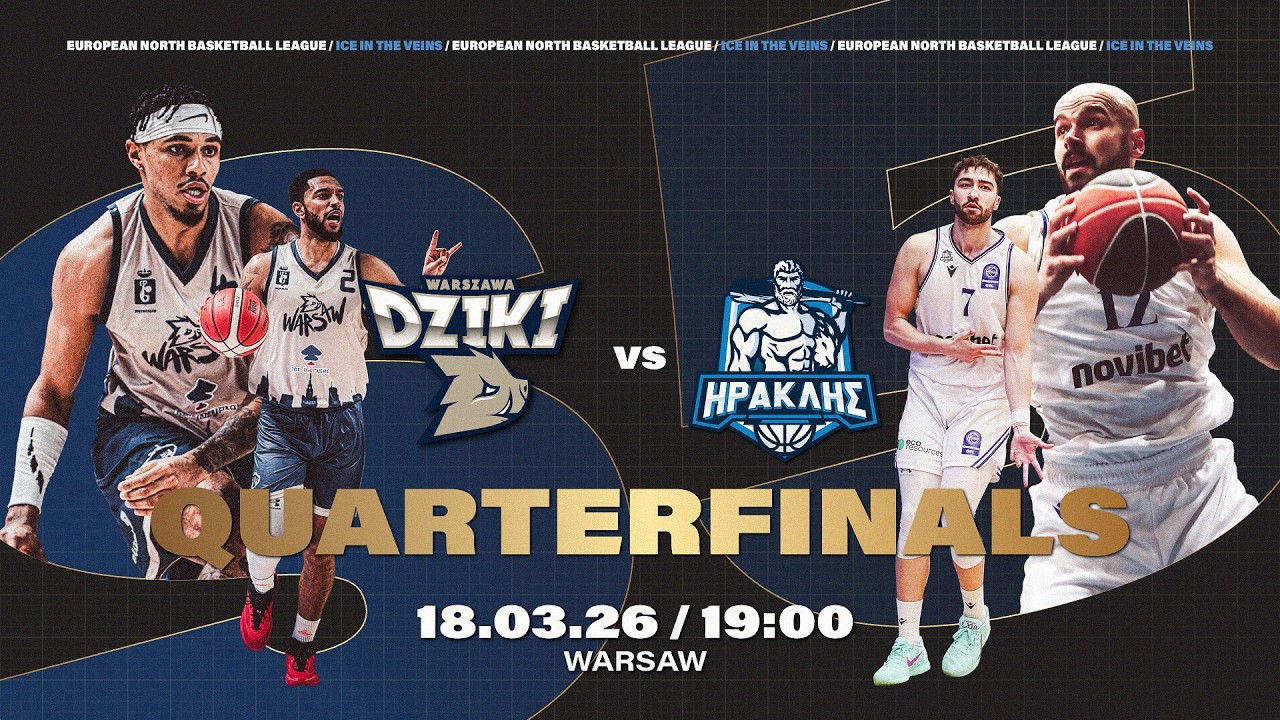 Dziki Warszawa vs IRAKLIS B.C. |  Mar 18, 2026, 7:00 PM | ENBLeague 2025/26