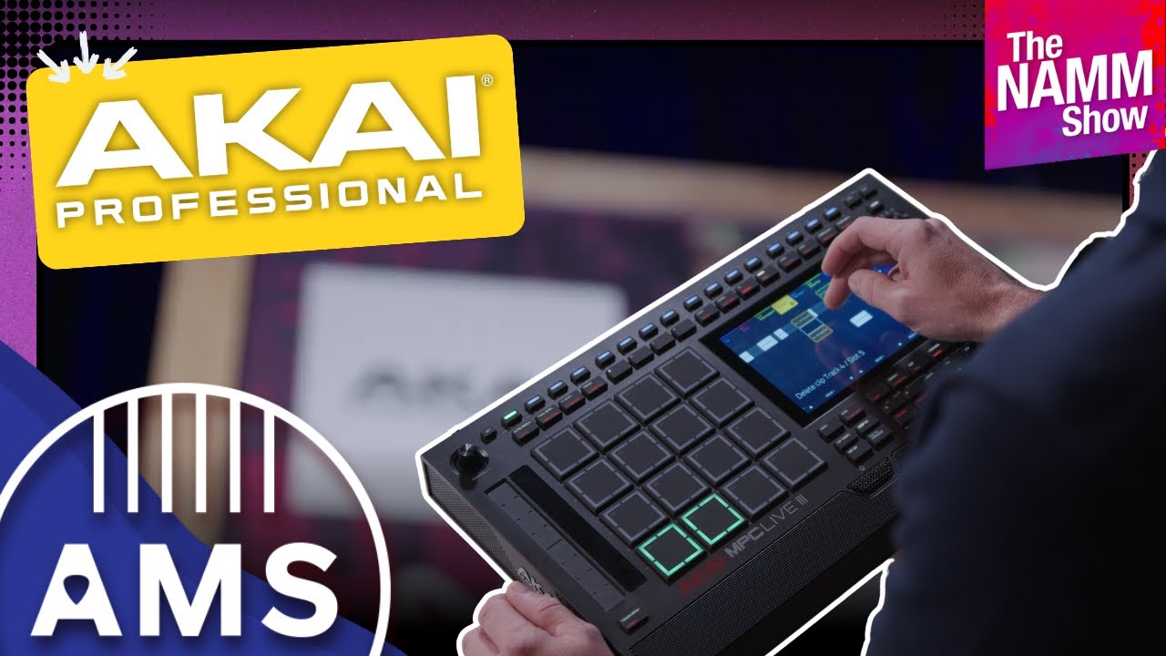 Компания Akai предлагает портативную цифровую рабочую станцию ​​MPC Live III для использования в ...