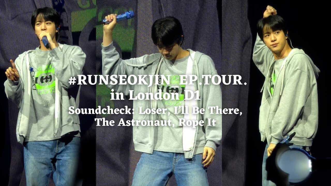 250805 Soundcheck: Loser, IBT, The Astronaut, Rope It — BTS Jin RUNSEOKJIN_EP.TOUR in London D1 [4K]