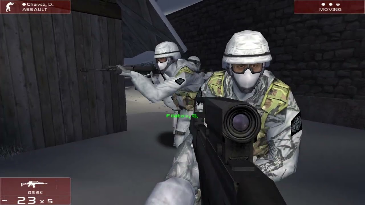 Rainbow Six 3: Raven Shield - Alpine Village (Terrorist Hunt Gameplay)