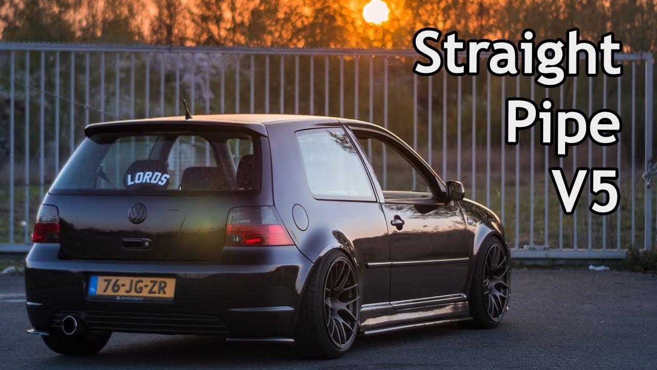 Straight Pipe GOLF GTI w/ Loud Pops and Bangs | 2.3 V5 MK4
