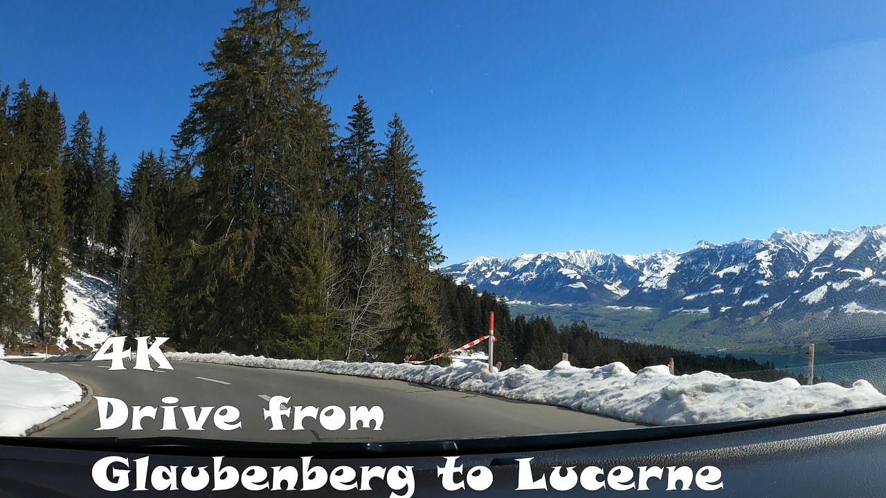 Driving in Central Switzerland 3: Glaubenberg to Lucerne | 4K