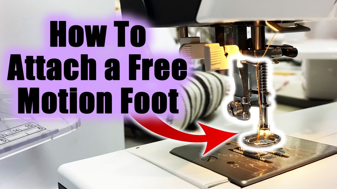 How To Attach a Free Motion Foot | Bernette B35