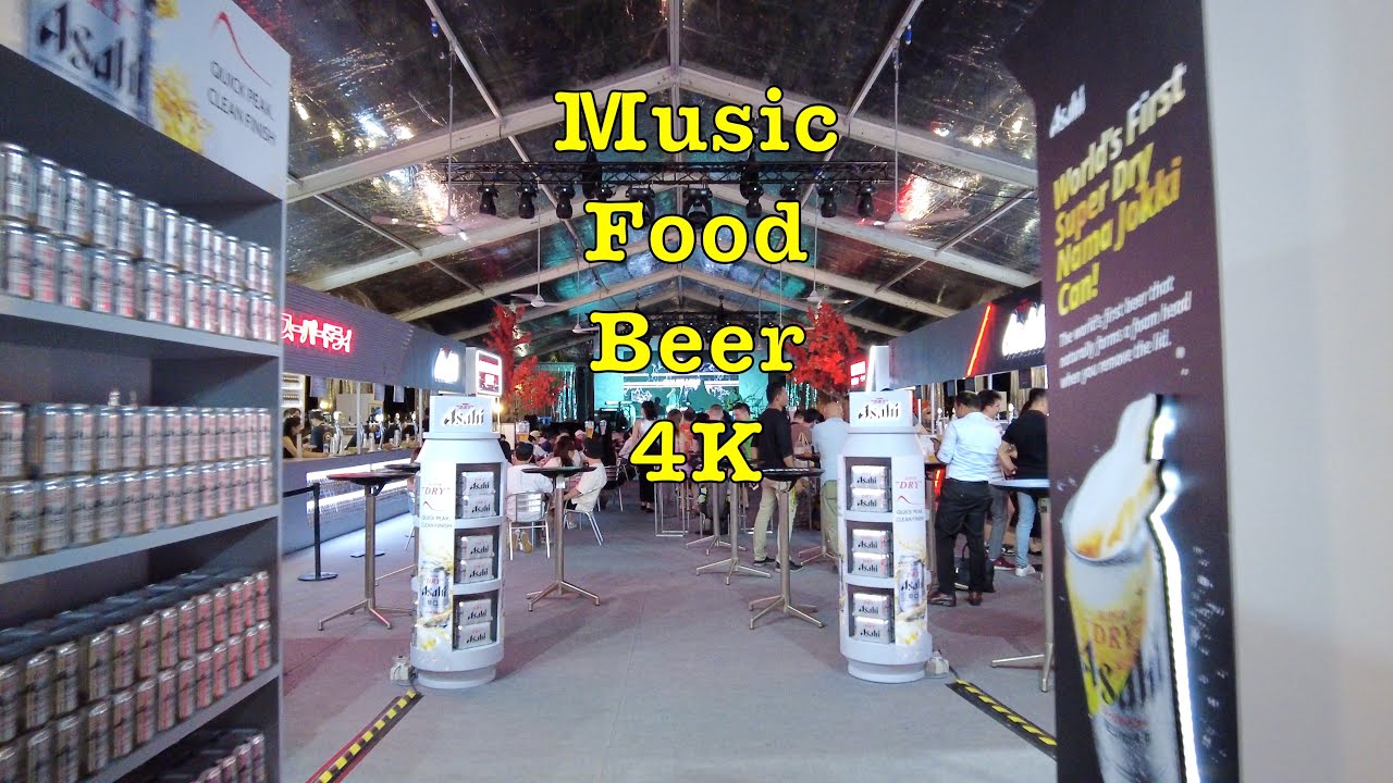 Asahi Super Dry Beer Launch Event Tour 4K #beer #liveband #singapore