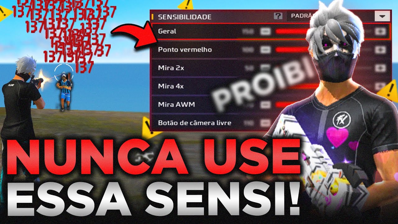 SENSI PROIBIDA QUE VOC&Ecirc; NUNCA DEVE USAR DEPOIS DA ATUALIZA&Ccedil;&Atilde;O! A MELHOR SENSIBILIDADE DO FREE FIRE