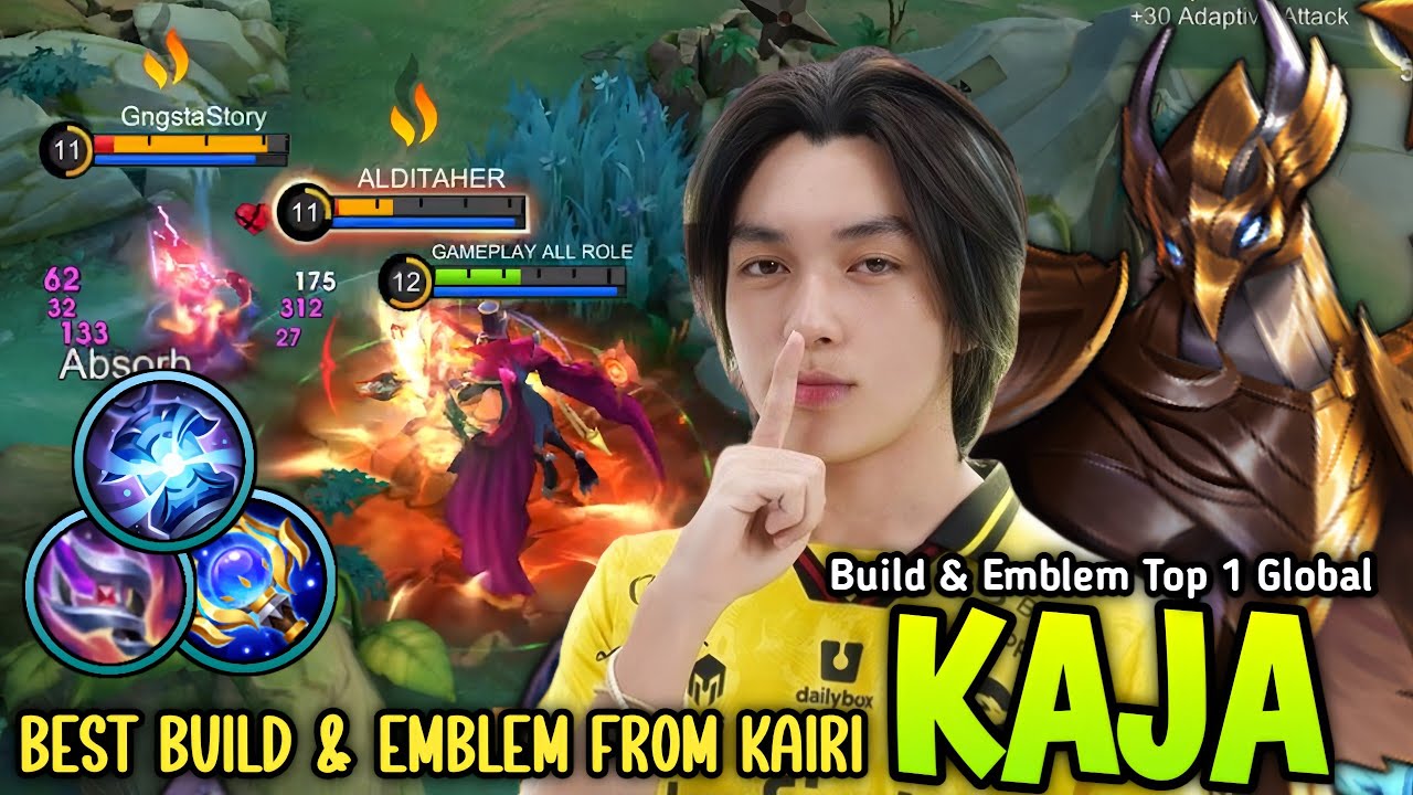 Thank You ONIC KAIRI For Kaja Best Build & Emblem For Jungler Monster - Build Top 1 Global Kaja