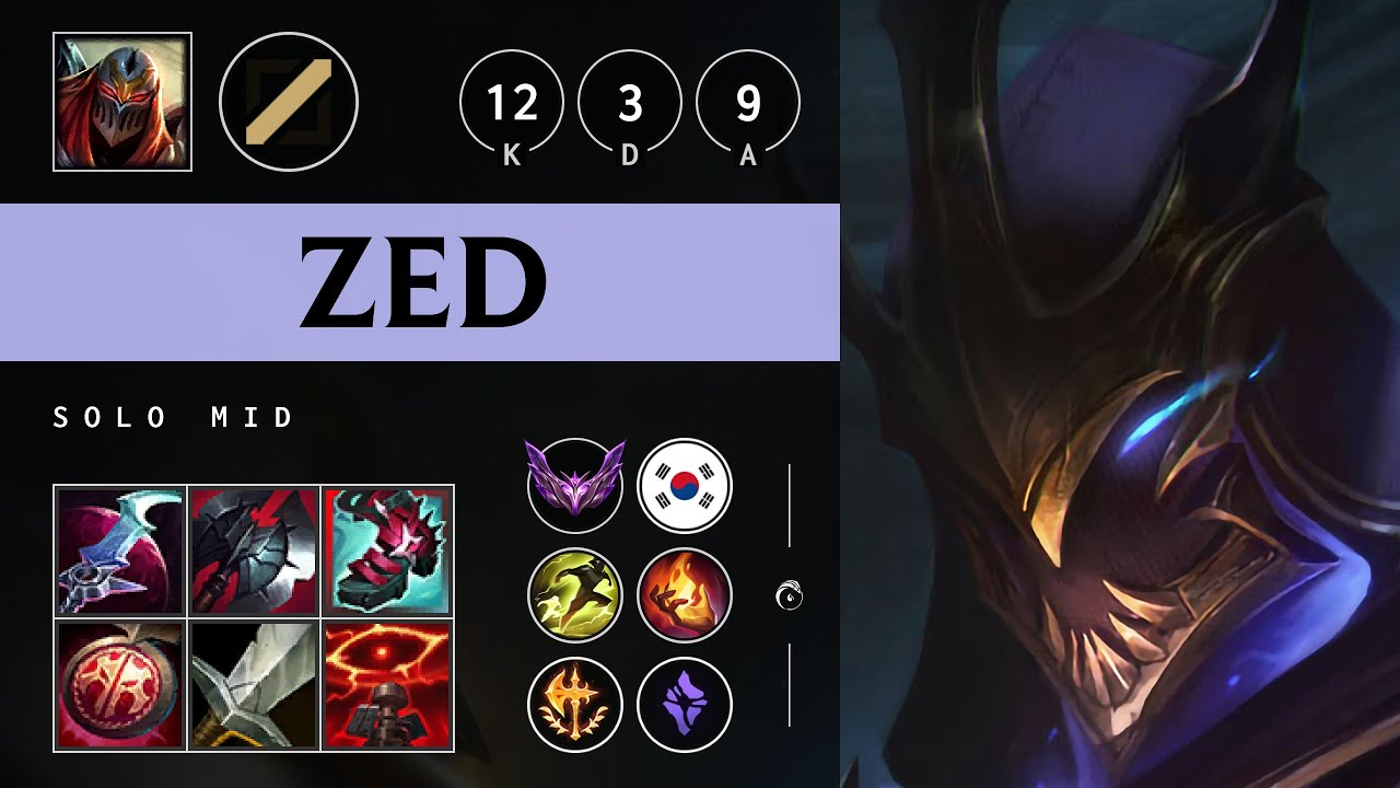 Zed Mid vs Diana - KR Master Patch 25.06