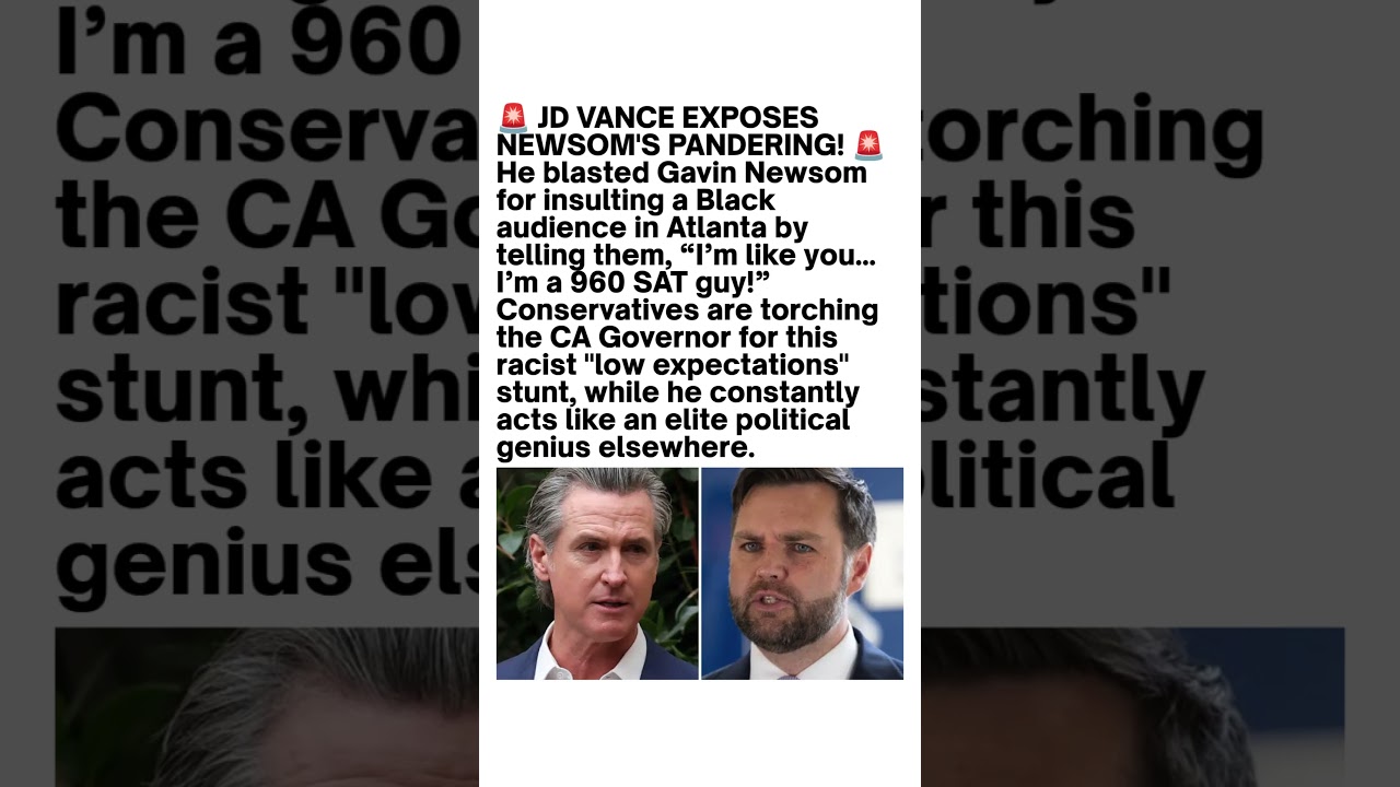 JD Vance Criticizes Gavin Newsom 🇺🇸