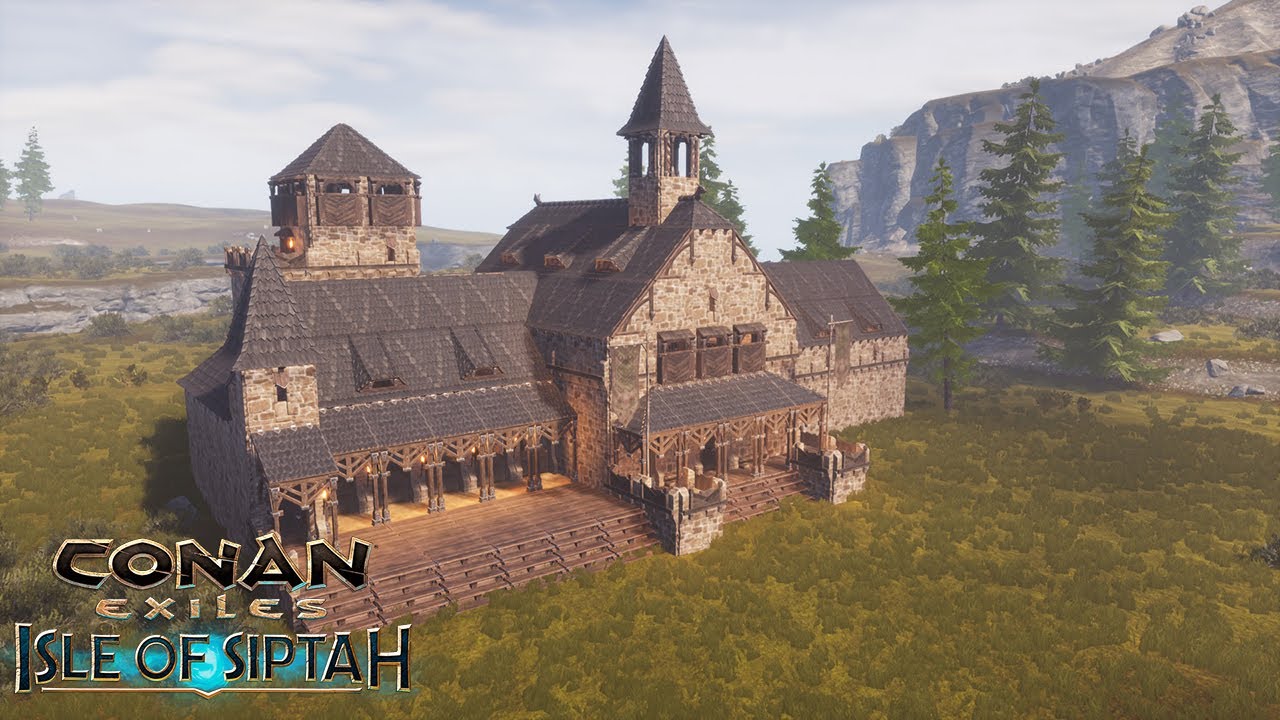 HOW TO BUILD A NEMEDIAN TAVERN [SPEED BUILD] - CONAN EXILES