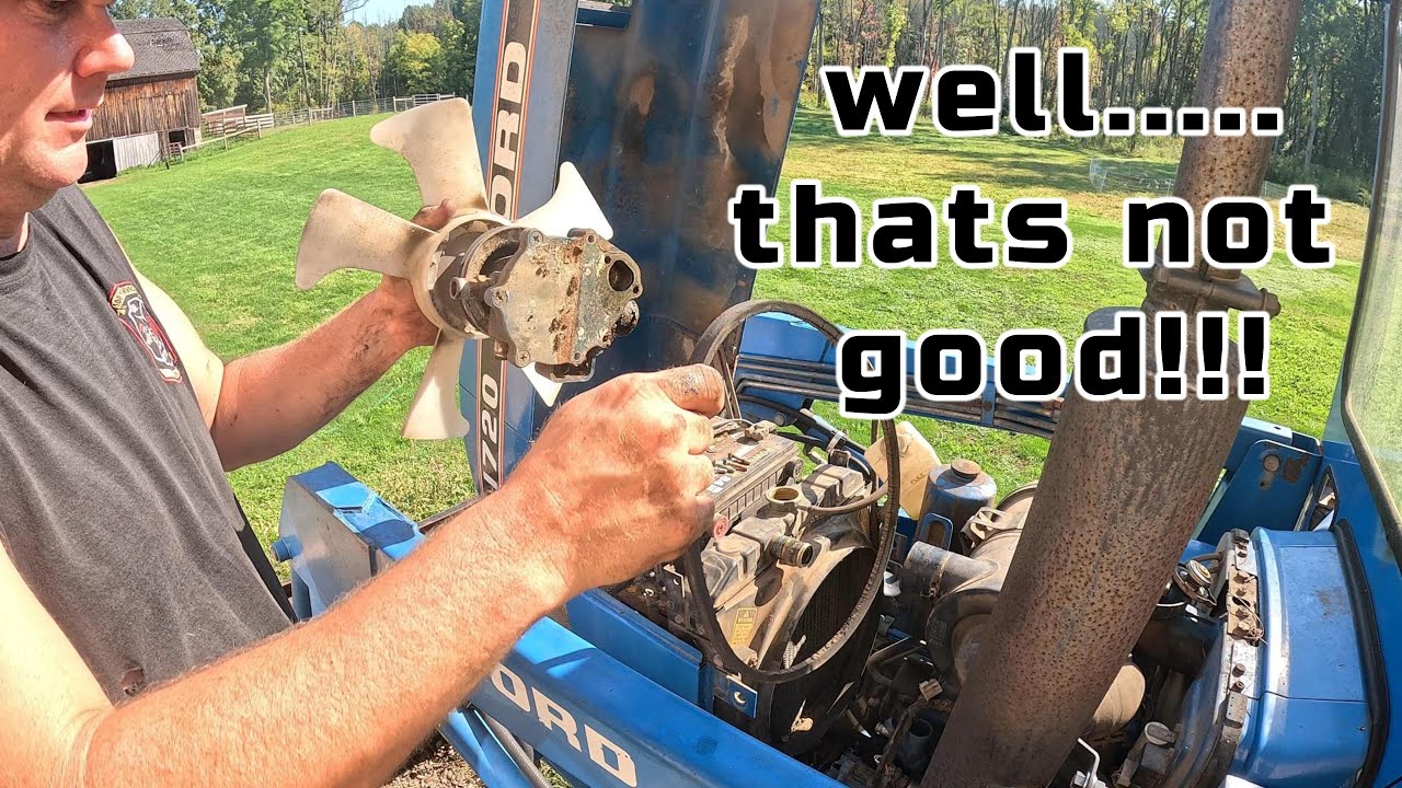 Once a mechanic always a mechanic - Ford 1720 water pump replacement.