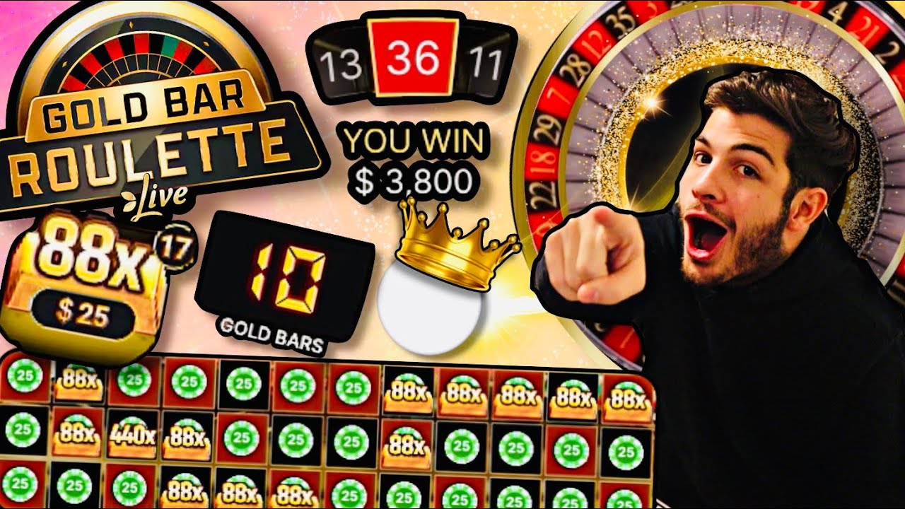 Мой первый опыт игры в рулетку Gold Bar!!!