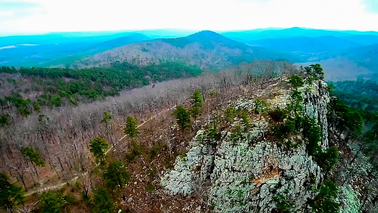 Drone Video of The Ouachita Mountains in West Central Arkansas