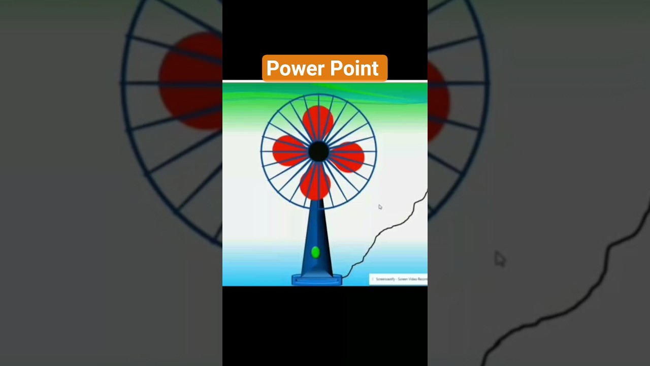 How to Make Fan Design in PowerPoint 🔥 #shorts #powerpoint #tablefan #officeguide