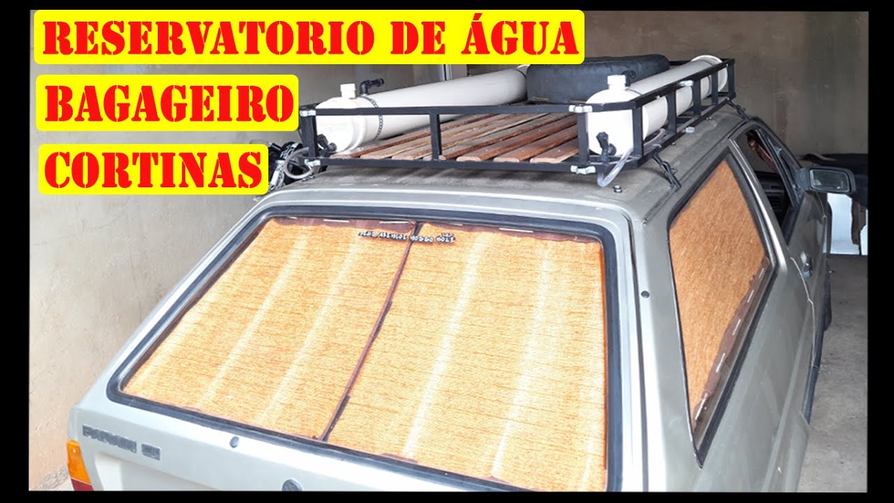 Parati Mini Motorhome agora tem Cortinas, Bagageiro e Reservatório D'água de PVC (T1 ep2)