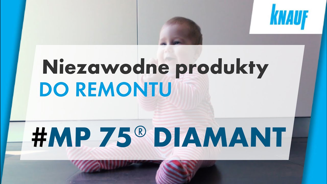 Knauf MP 75 Diamant - twardy tynk gipsowy | Niezawodne produkty do remontu