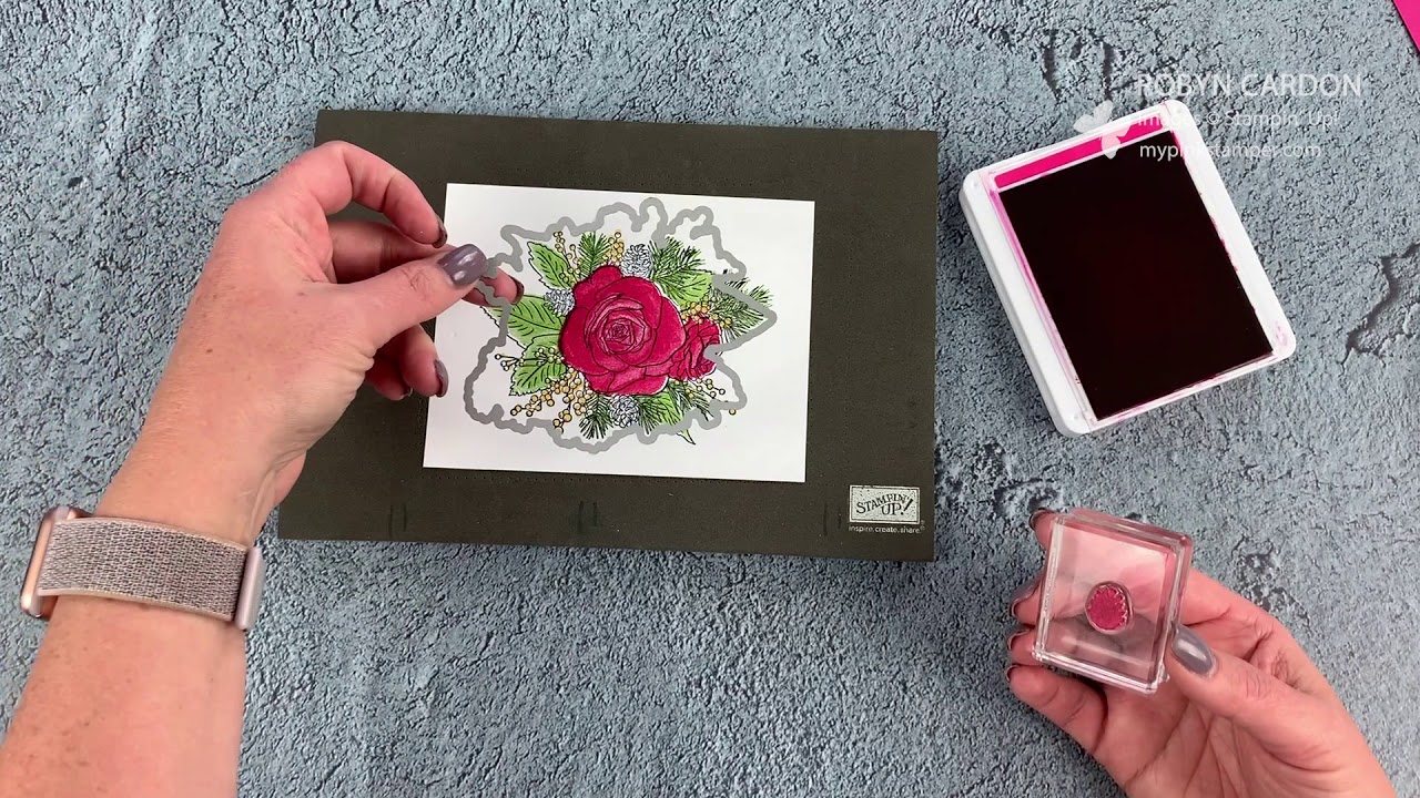 Stampin' Up! Christmas Rose Card Tutorial - Episode 733