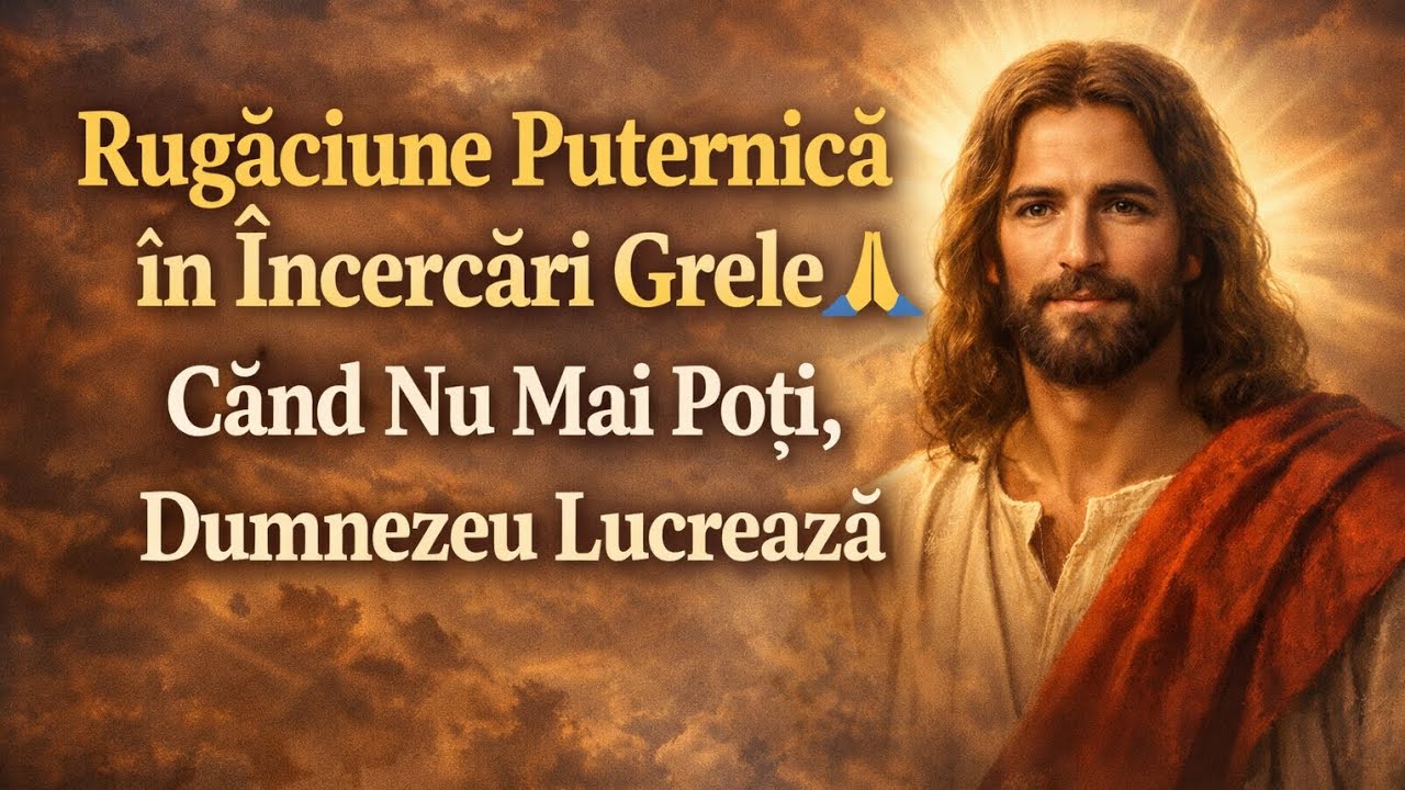Rugăciune Puternică în încercări grele, când nu mai poti, Dumnezeu lucrează 🤍🤍🤍