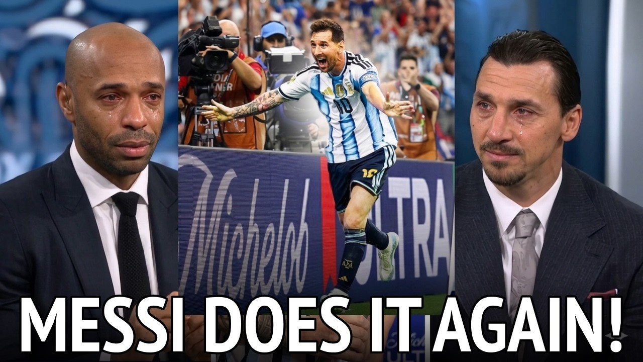 Zlatan and Henry Couldn't Hold Back their Tears after Messi Scored Twice against Austria