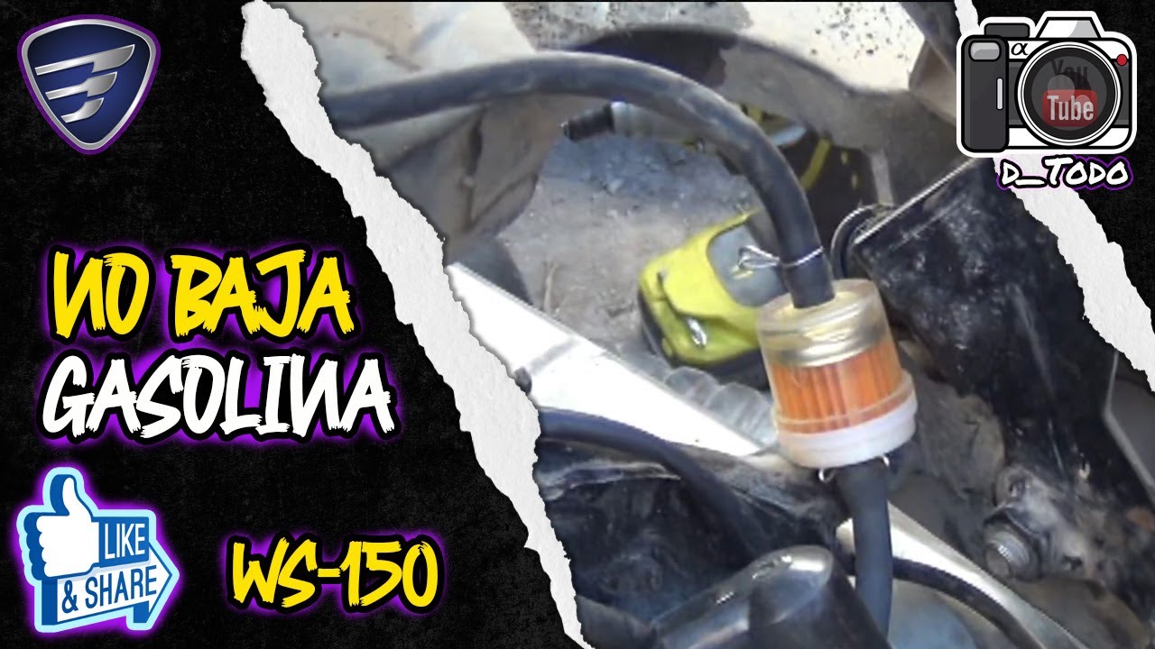 143 | ITALIKA WS-150 NO BAJA GASOLINA AL FILTRO