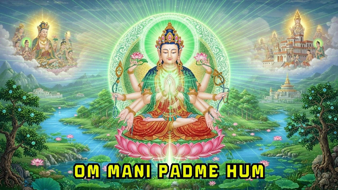 🪷 Om Mani Padme Hum 🪷 | Thần Chú Lục Tự Đại Minh · Nhạc Thiền Tĩnh Lặng · Năng Lượng Chữa Lành