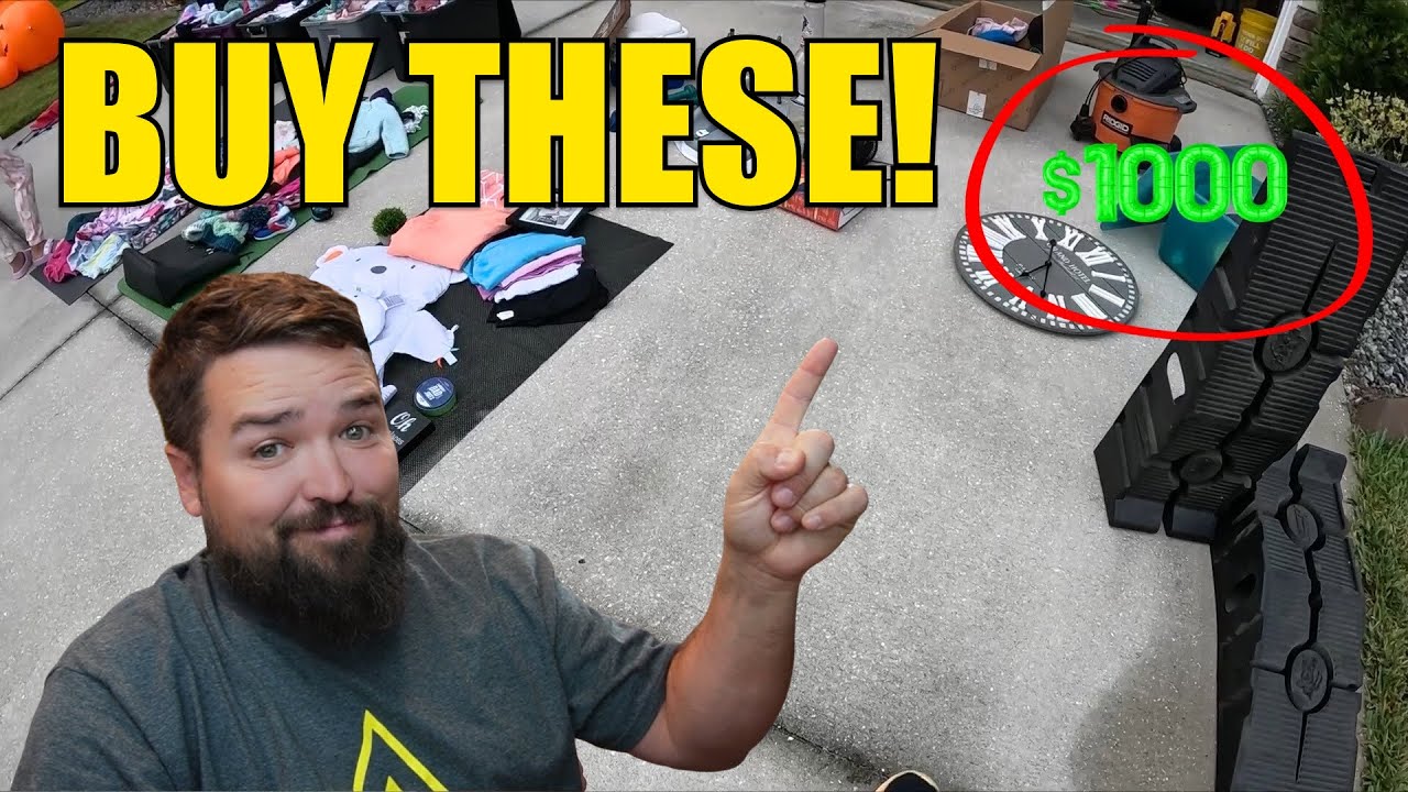 I turned $13 into $1,000 at this garage sale!