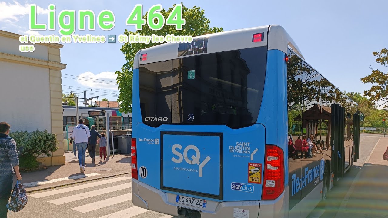 SQUYBUS Ligne 464 - voyage de St Quentin en Yvelines à St Rémy les Chevreuse en citaro C2