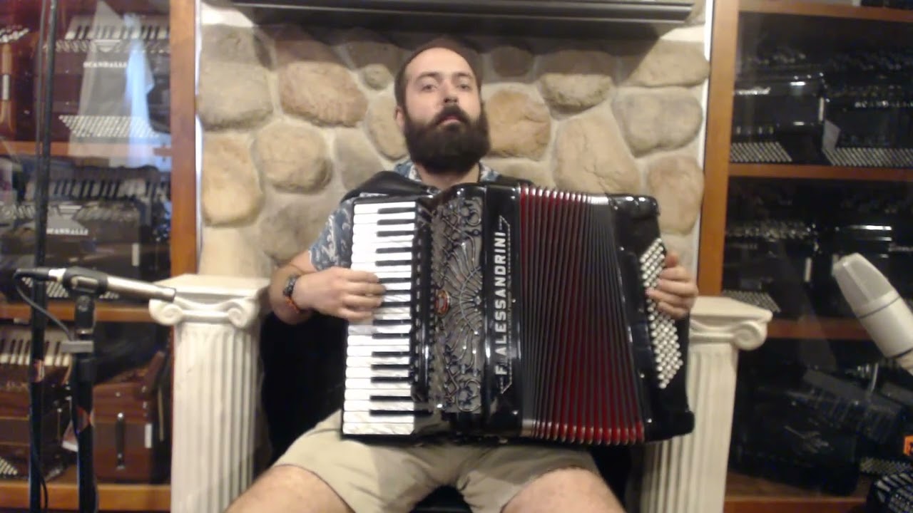 6993 - Black Decorated Filli Alessandrini Castelfidardo Piano Accordion LMMM 37 96 $4999