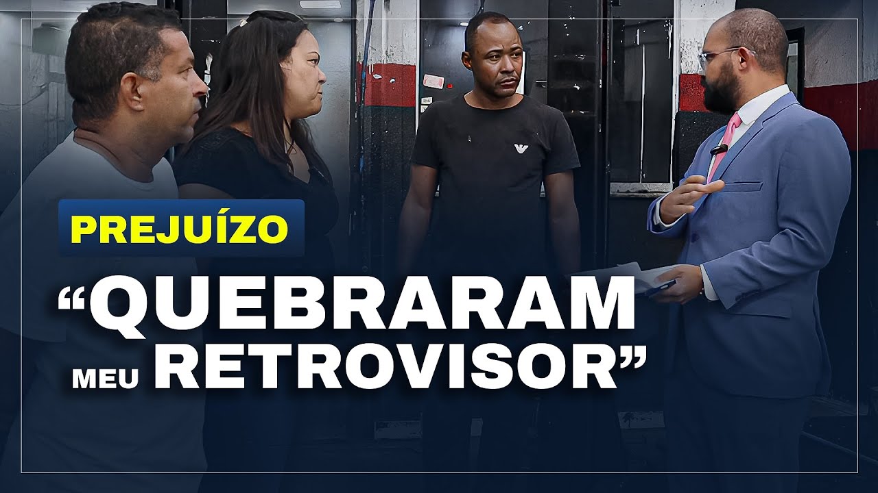 CAMINHÃO DANIFICA RETROVISOR DO CARRO DE CLIENTE  E LOJA NÃO QUER ASSUMIR A RESPONSABILIDADE.