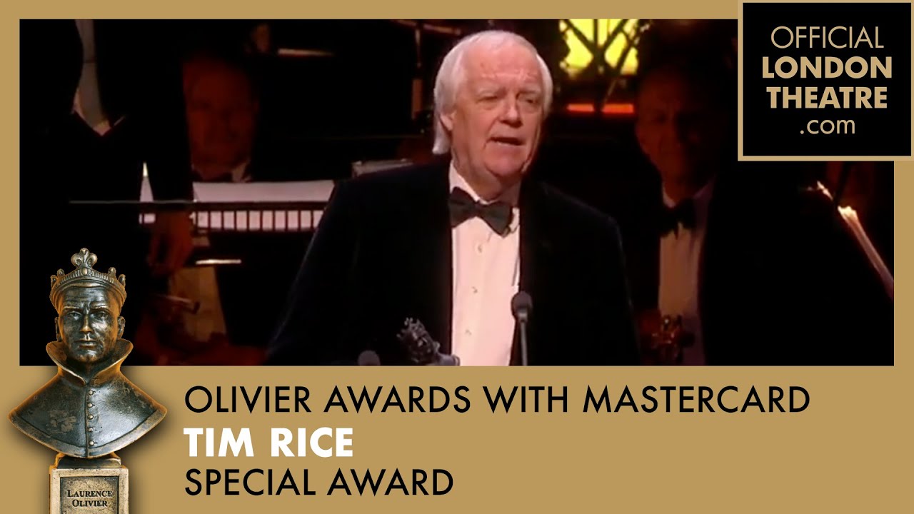 Sir Tim Rice awarded with Special Award | Olivier Awards 2012 with Mastercard