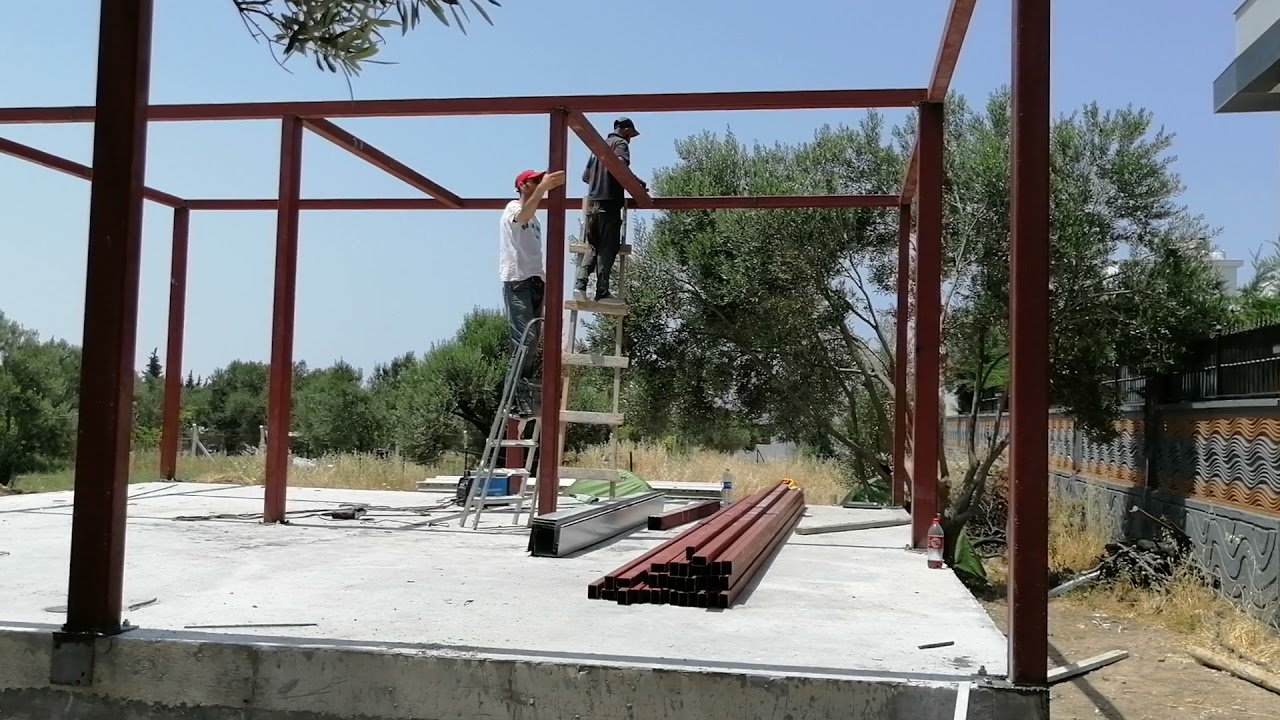M.Y.S İNŞAAT İZMİR ALİ AĞA 57.5 M2 GAZBETON DEMİR PROFİL KARKAS UYGULAMASI