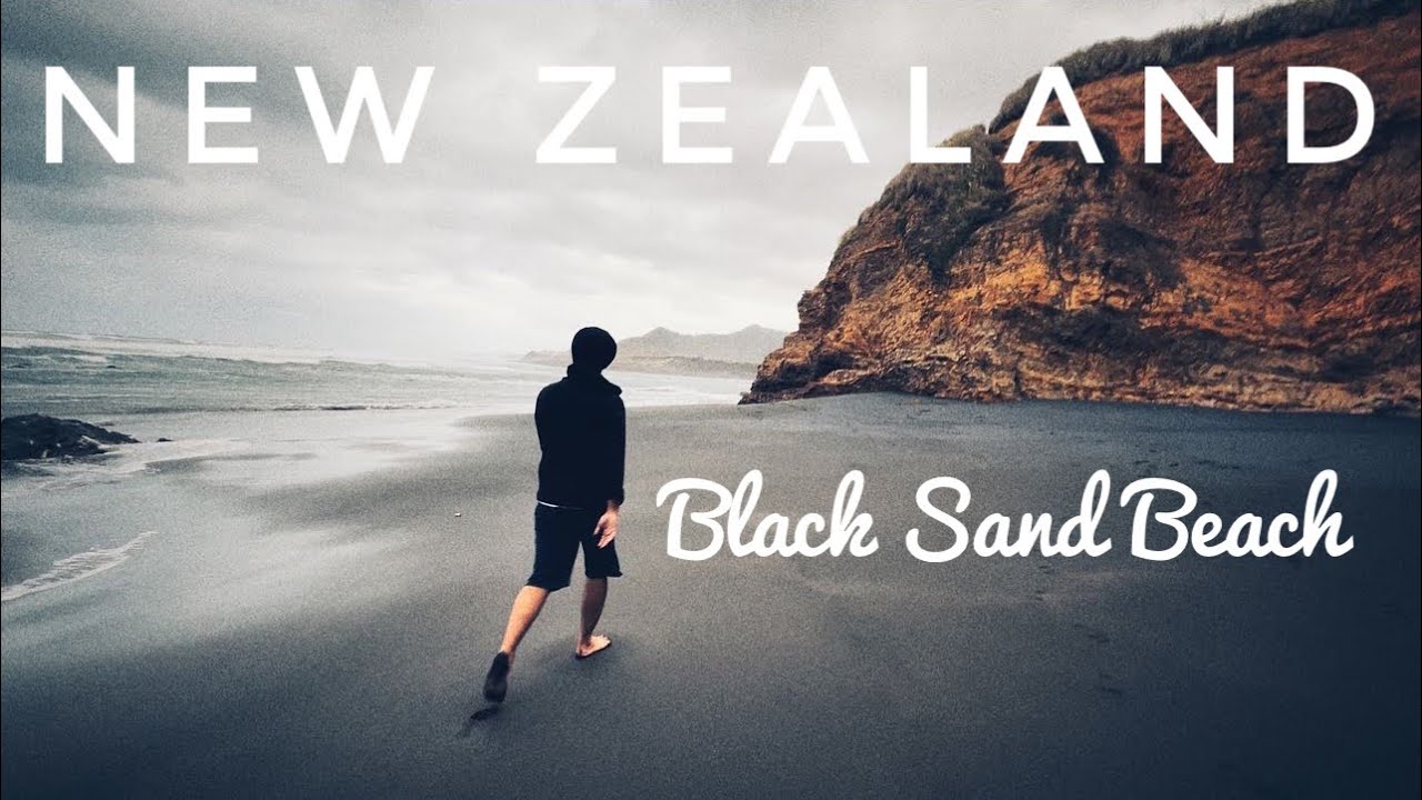 Black Sand Beach 🏝️ Near Raglan, New Zealand