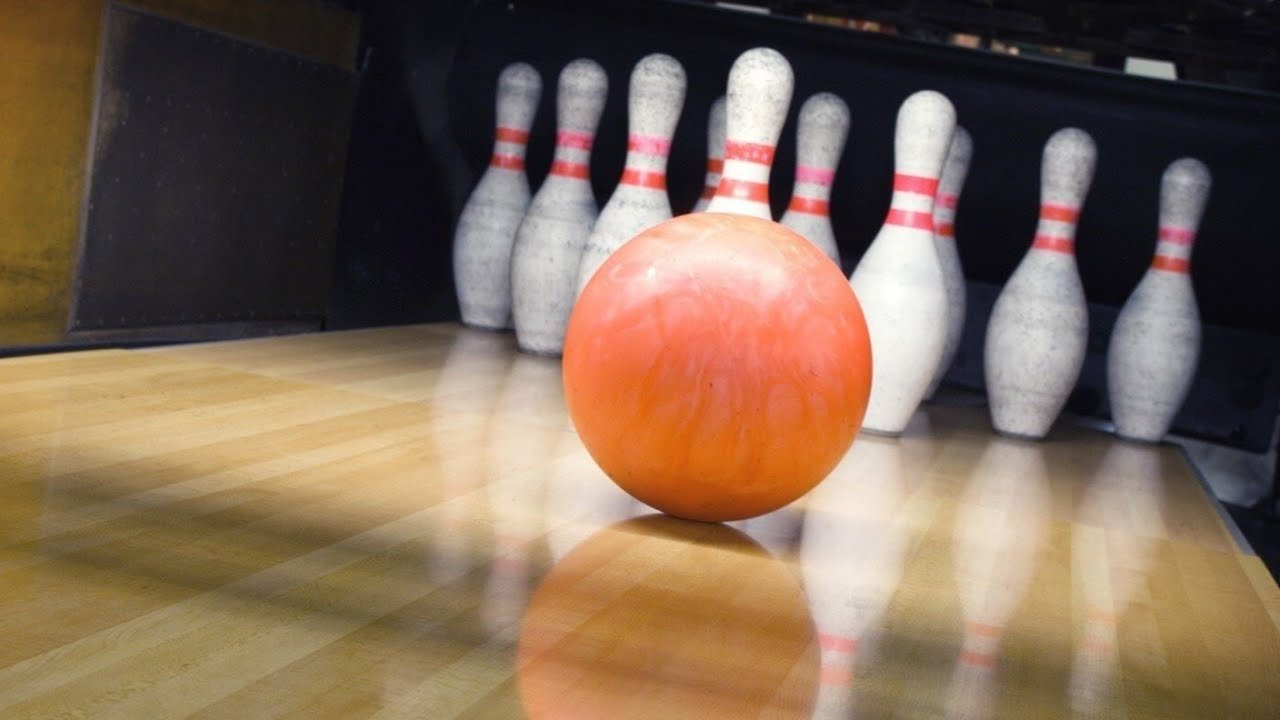 AI Girl plays Bowling and gets a strike and celebrates 🎳 (Full screen)