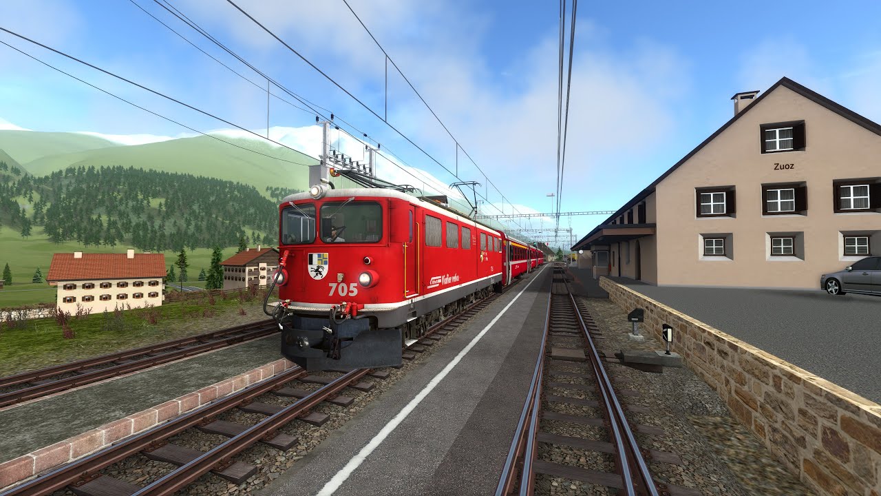 Let´s Test Train Simulator 2020 Die Engadin Linie von Rivet Games