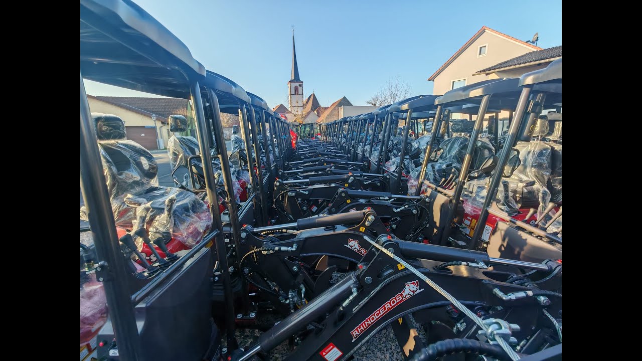 Minibagger neue Lieferung bei Schmitt angekommen