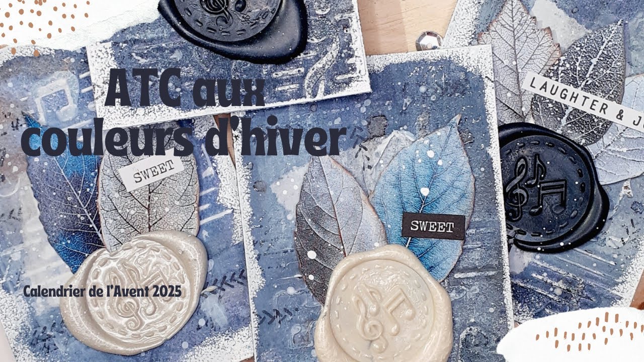 Calendrier de l'avent 2025 - J1 : ATC aux couleurs d'hiver