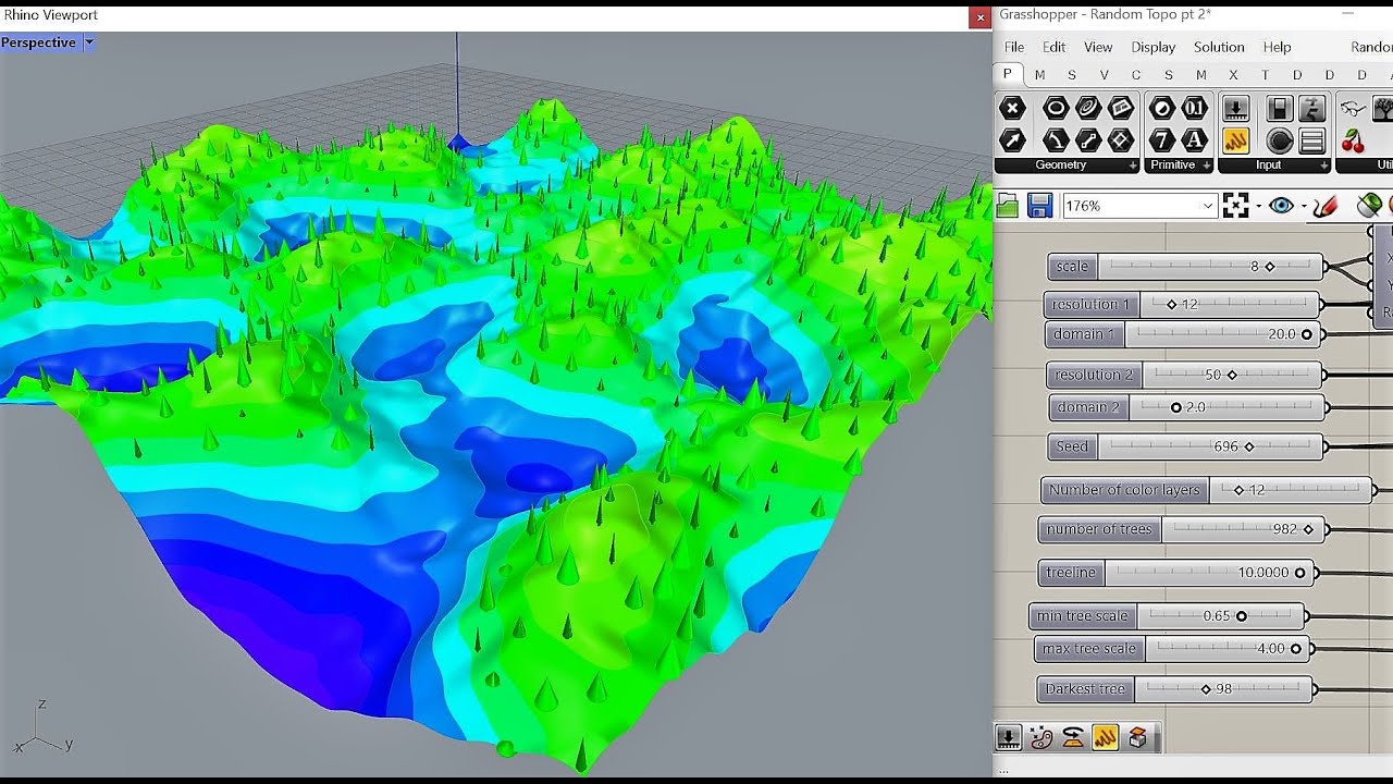 Rhino Grasshopper: Random Terrain Generation!
