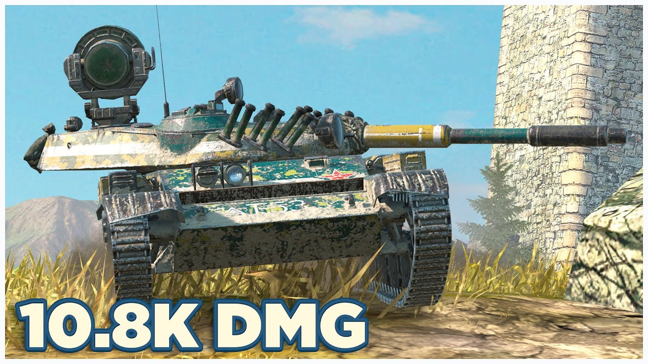 Т-100 ЛТ • 10.8К УРОНА • 6 ФРАГОВ • WoT Blitz