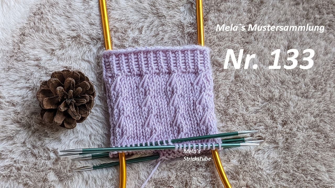 Sockenmuster Nr. 133 - Strickmuster in Runden stricken / knitting sock pattern