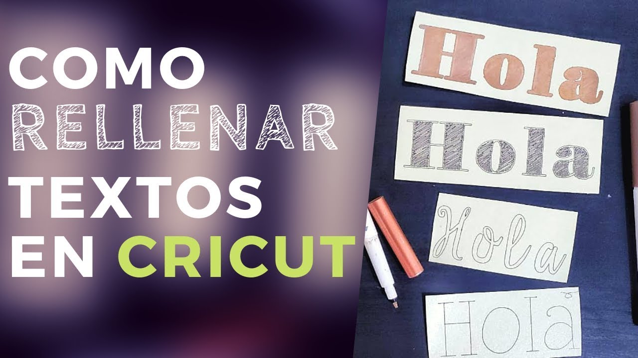 Como RELLENAR TEXTOS en cricut + TIPS