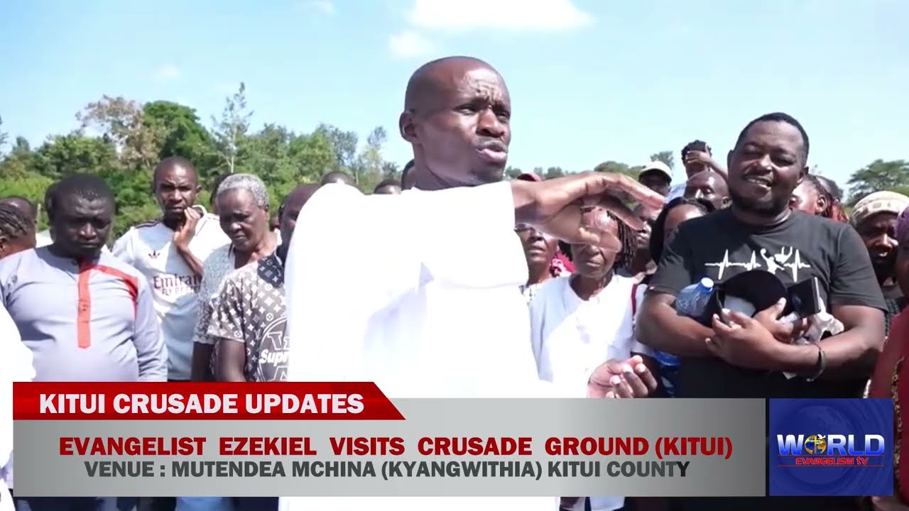 EV. EZEKIEL VISITS  CRUSADE  GROUND  - MUTENDEA MCHINA  (KYANGWITHIA) KITUI COUNTY