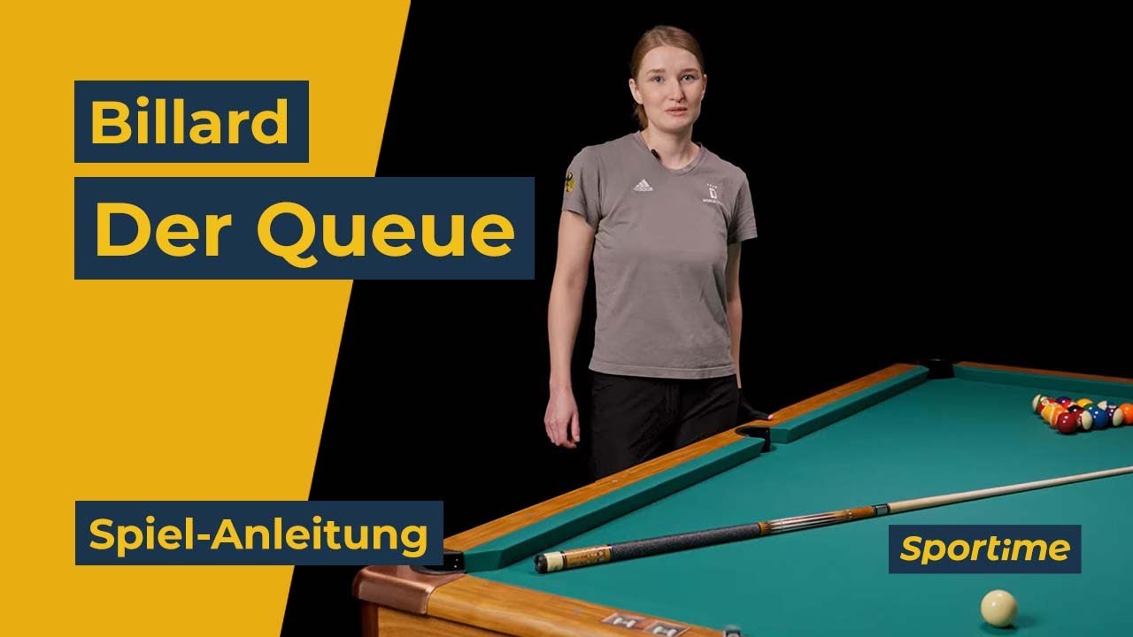 Spielanleitung Billard - Der Queue