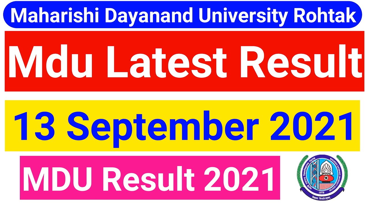 Mdu Latest Result || Mdu result update || mdu result latest news || mdu result update 2021
